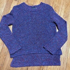 Ceny Womens Open Stitch Crew Neck Sweater Cozy Long Sleeves‎ High Low Acrylic L